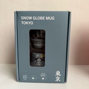 NIB Starbucks Tokyo Snow Globe Mug Japan Exclusive Collectible